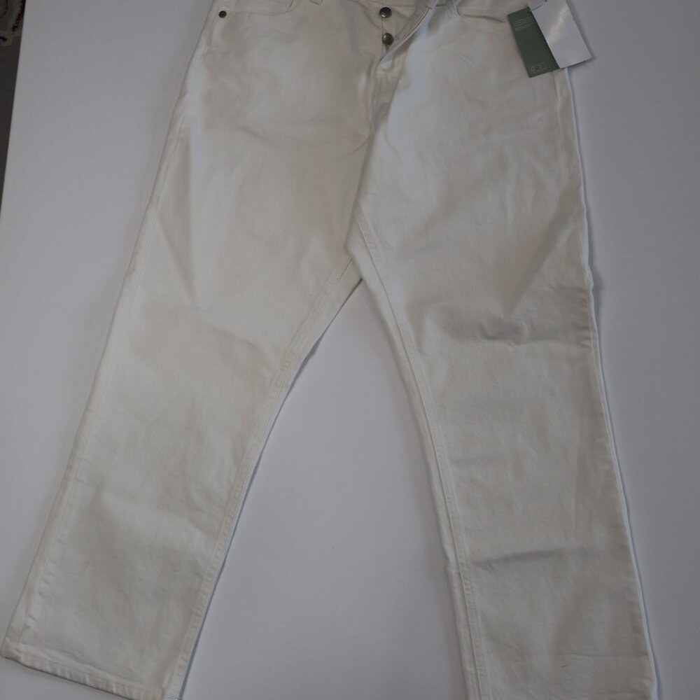 H&M Women's White Straight High Waist Jeans Size 10